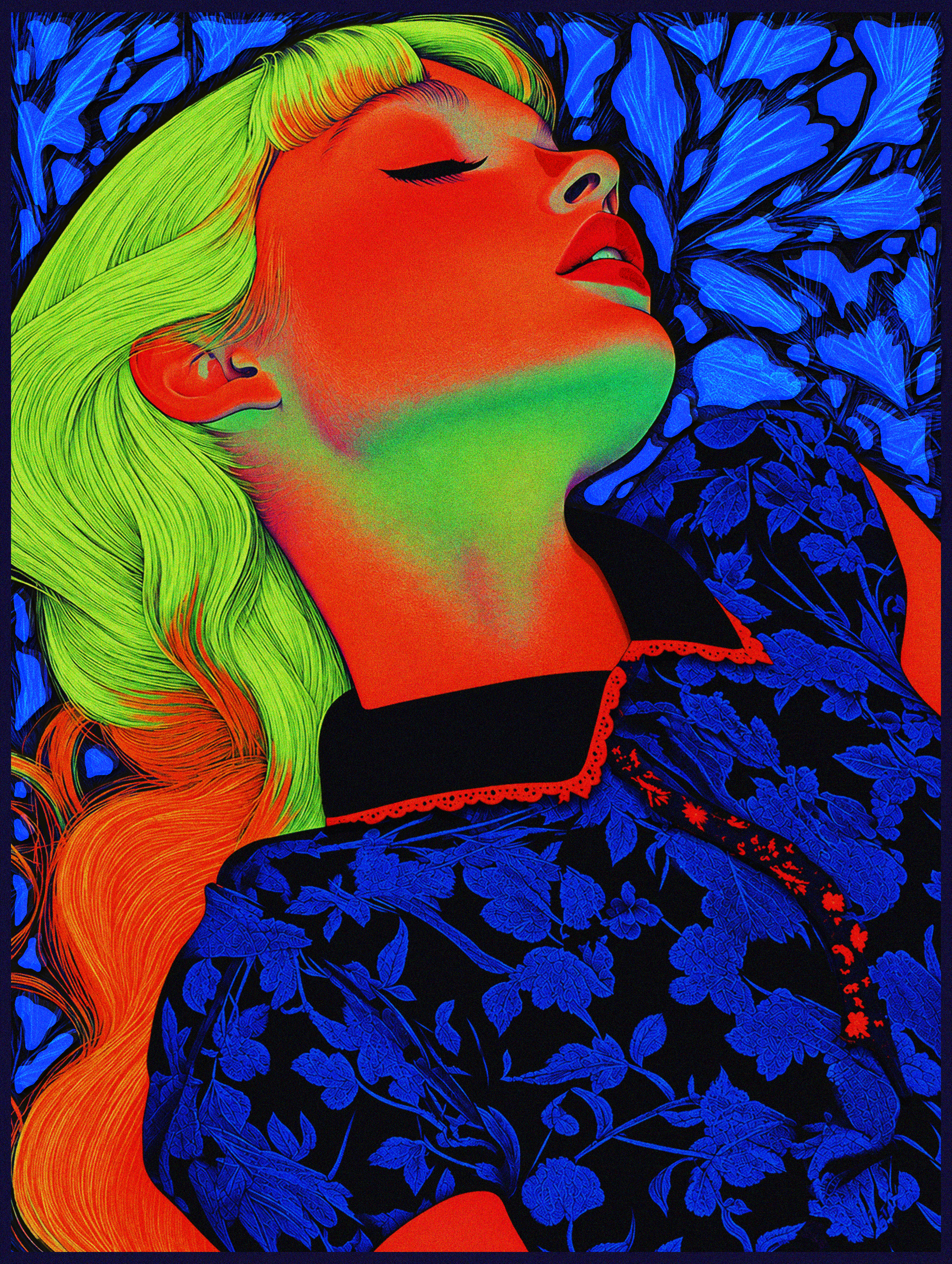 Blue Dress, Neon Dreams